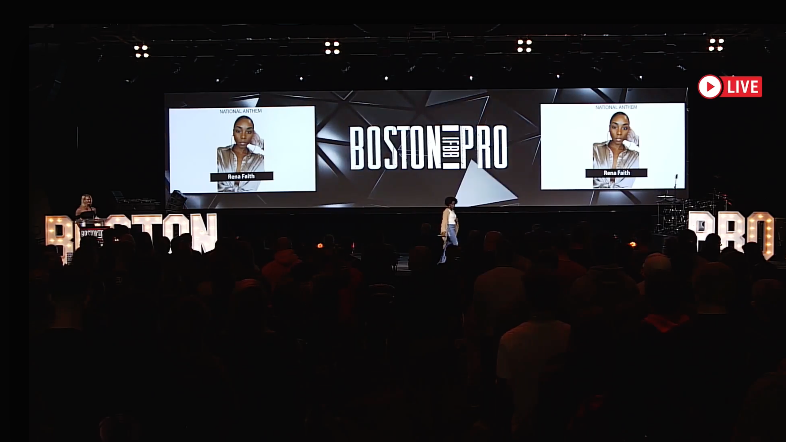 Boston Pro Finals Pre Show National Anthem - Rena Faith 04:17:42